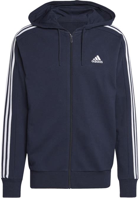 adidas pullover 3stripes herren weiß|Adidas Men Sportswear Essentials French Terry 3.